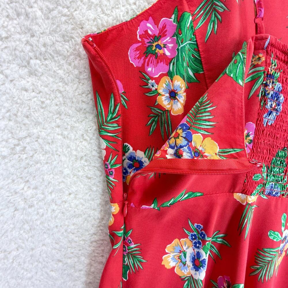 Old Navy Tropical Hawaiian Floral Rayon Tank Slip Flowy Mini Sundress Size 2XL - Picture 7 of 9
